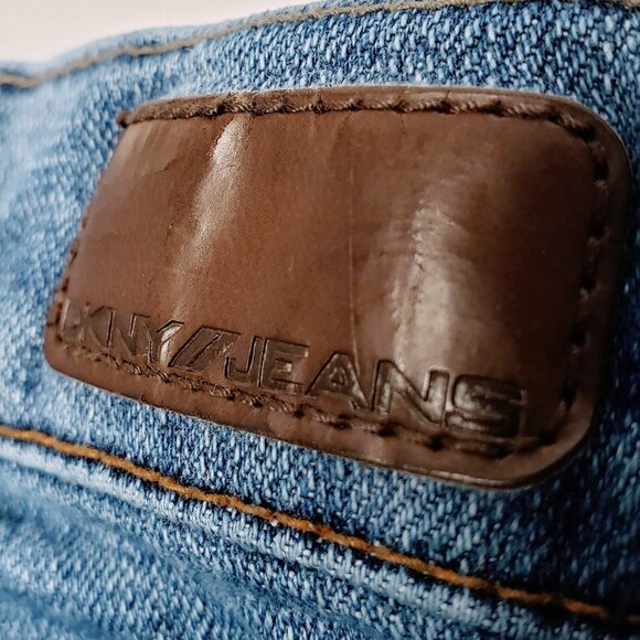 DKNY Downtown Brooklyn Bootcut Ripped Jeans 3 - Picture 9 of 11